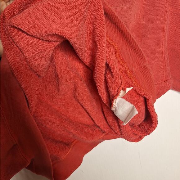 Vintage 80s 90s Espirit Cropped Sweatshirt Women Medium Logo Boxy Balloon Sleeve - Picture 8 of 9